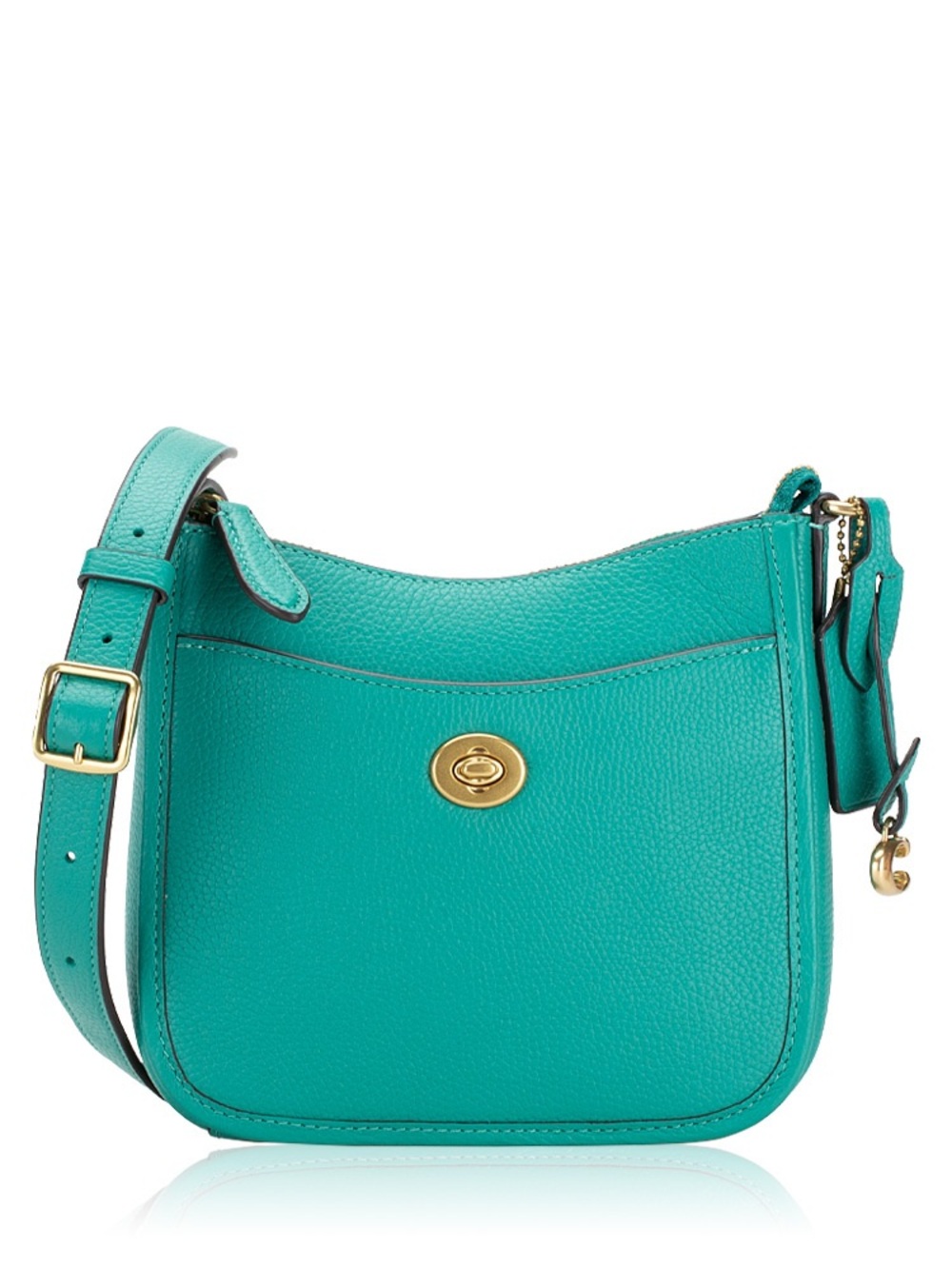 Coach Chaise 19 Leather Crossbody Bag Bright Green CC390